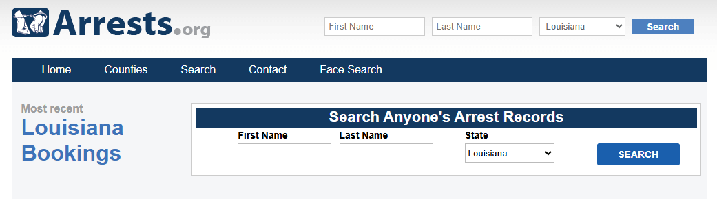 Arrests.org Louisiana